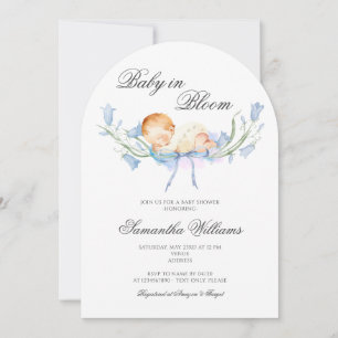 Convite Bebê no Bloom Floral Garden Baby Registry Chá