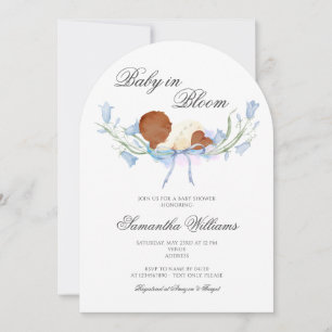 Convite Bebê no Bloom Floral Garden Baby Registry Chá