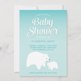 Convite Bebê Polar Bear