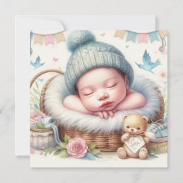 Convite bebê recém-nascido