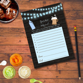 Convite Bebê Revestir Azul Adivinha O Jogo Do Chá Da Comid