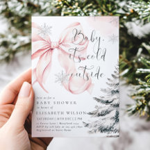 Bebê rosa É frio fora do Arco Chá de fraldas