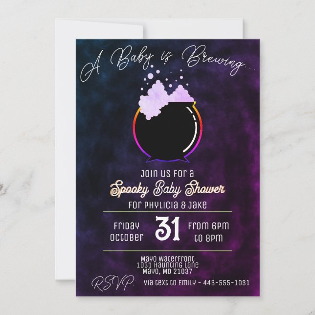 Convite Bebê rosa está se preparando (Frente)