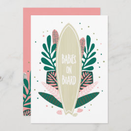 Convite Bebê Rosa No Chá de fraldas Dos Gêmeos Conselhos