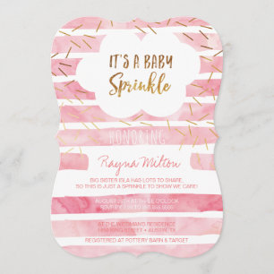 Convite Bebê rosa - Suspiros para uma Menina