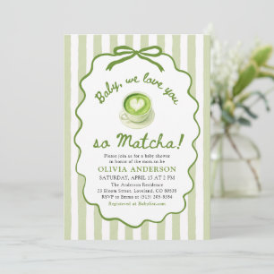 Convite Bebê Verde Salvia Nós te amamos tanto Chá de Bebê