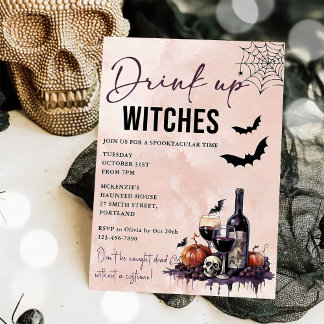 Convite Beber Bruxas em Festa de Halloween