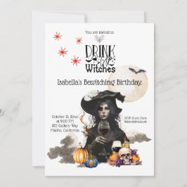 Convite Beber Bruxas no Aniversário