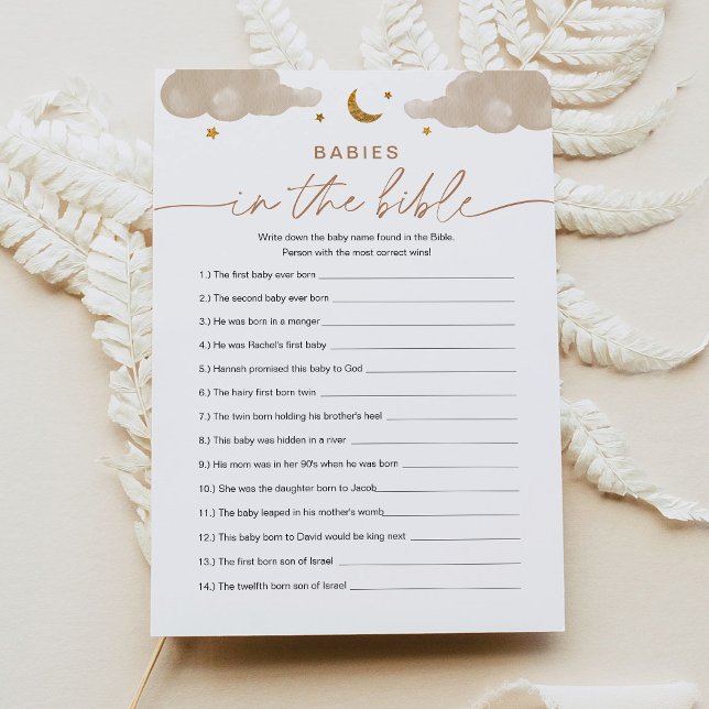 Convite Bebês No Jogo De Chá de fraldas Da Estrela De Bíbl (Criador carregado)