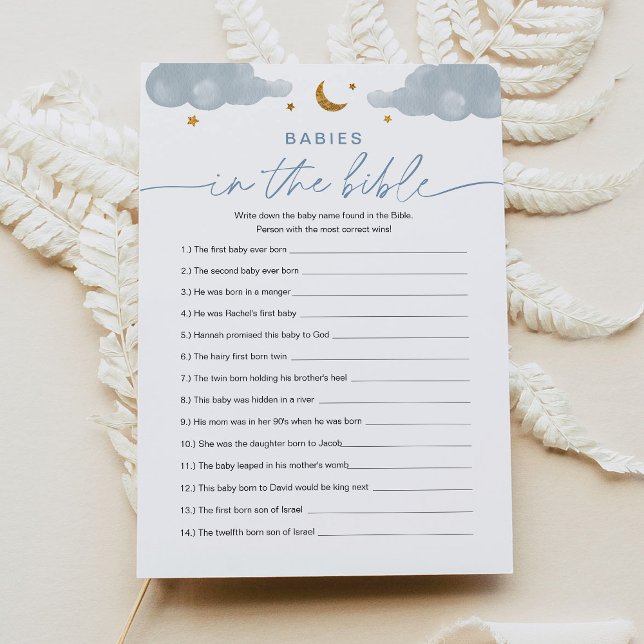 Convite Bebês No Jogo De Chá de fraldas Da Estrela De Bíbl (Criador carregado)