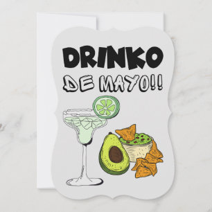 Convite Bebida Cinco de Mayo Drinko de Maio Brincadeira Di