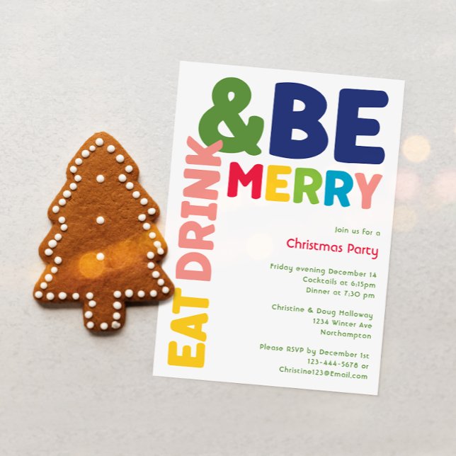 Convite Bebida Colorida E Brilhante E Festa De Feliz (Criador carregado)