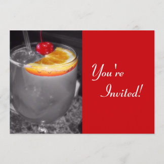 Convite Bebida do cocktail