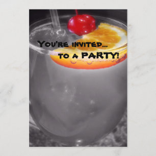 Convite Bebida do cocktail do happy hour