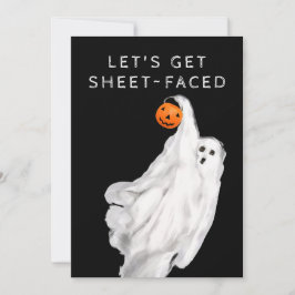 Convite Bebida Engraçado Adulto Festa Fantasma de Hallowee