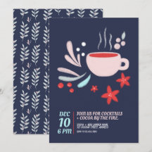 Bebida Quente no Feriado de Pastel Mug Cozy