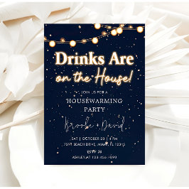 Convite Bebidas Do Partido Do Aquecimento Doméstico Estão 