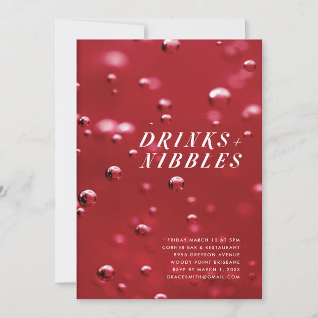 Convite Bebidas e Aperitivos (Frente)