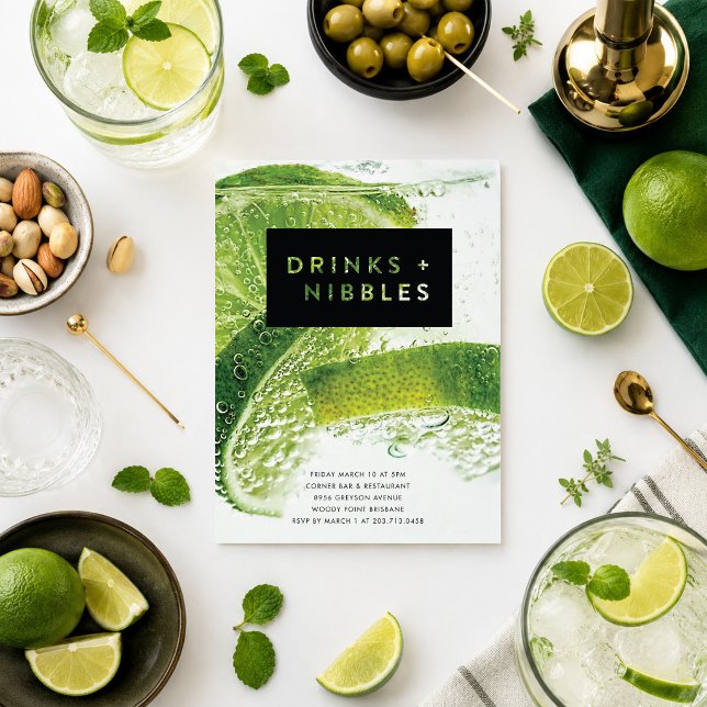 Convite Bebidas e Aperitivos (Criador carregado)