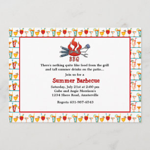 Convite Bebidas e CHURRASCOS