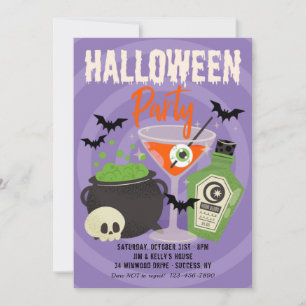 Convite Bebidas para Festa de Halloween