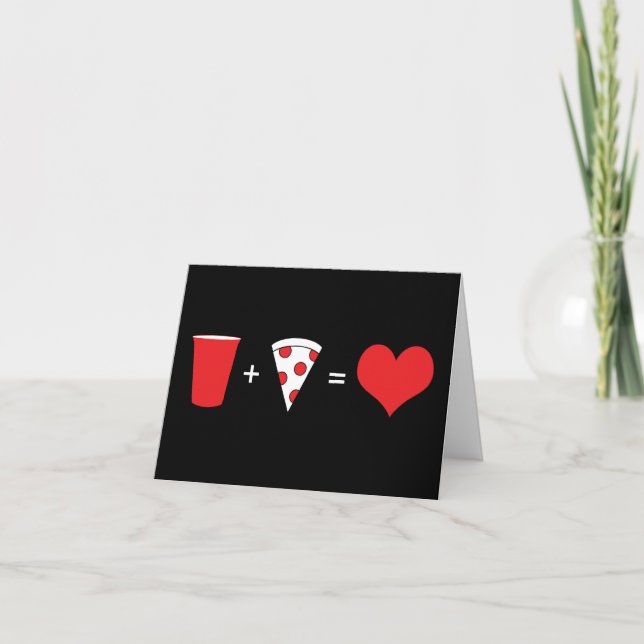 Convite bebidas + pizza = amor (Frente)