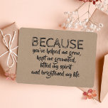 Convite Because you brightened my life BRIDESMAID CARD<br><div class="desc">Because you're amazing - beautiful sweet and cute bridesmaid or maid of honor proposal card</div>