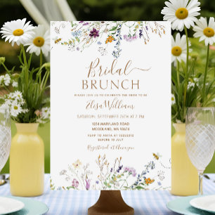 Convite Bee e Wildflower Bridal Brunch