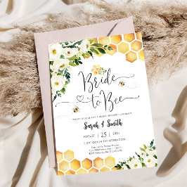 Convite Bee Theme Bridal Shower Invitation