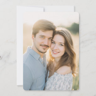 Convite Bege Romântico Natural Foto