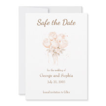 Beige Elegante e ouro em segurança da data