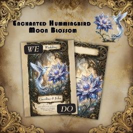 Convite Beija-flor Enfeitiçado & Flor da Lua.