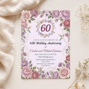 Convite Beija-flores no 60º Aniversário de Casamento de Di