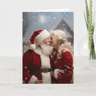Convite Beijando o Sr. e a Sra. Papai Noel