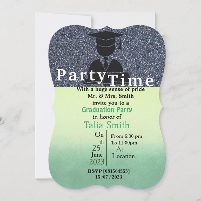 Convite Beijo de graduação (Frente)