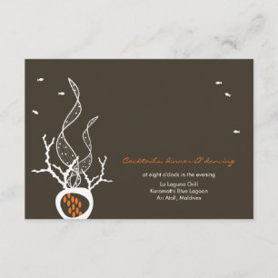 Convite Beijo de Peixes Coral Praia Caprichoso Casamento F