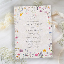 Beijo de Pétala de Flor Silvestre Aquarela Casamen