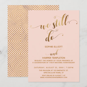 Convite Beijo Dourado Ainda Fazemos Tipografia Aniversário