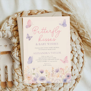 Convite Beijos de Borboleta Desejos primavera verão outono