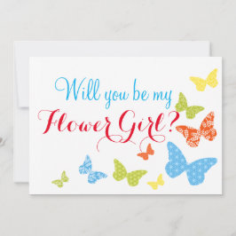 Convite Beijos de Borboleta Você Será Dama de Honra