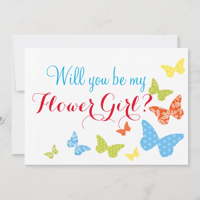 Convite Beijos De Borboleta Você Vai Ser Uma Menina Flor (Frente)