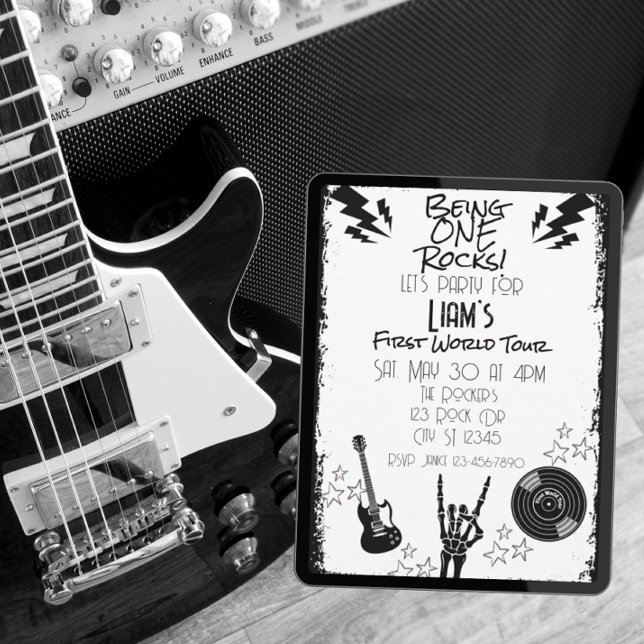 Convite Being ONE Rocks, first world tour, 1st Birthday (Criador carregado)