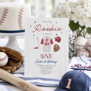 Convite Beisebol Iniciante Nome Personalizado Meninos 1º A