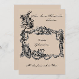 Convite Bekanntgabe zur Geburt – Geburtskarte