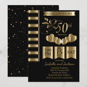Convite Bela 50ª Bodas de Ouro