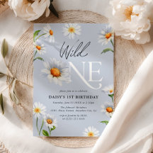 Bela Daisy Wild One Menina 1º Aniversário