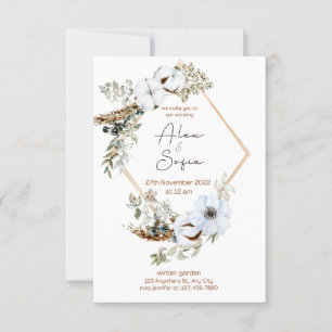 Convite bela design para o dia especial