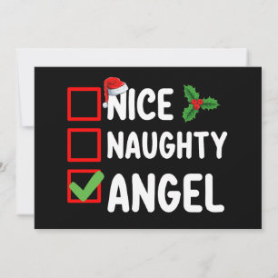 Convite Bela família de Natal de Anjo