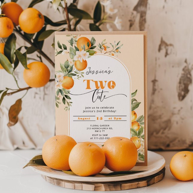 Convite Bela festa de segundo aniversário (Criador carregado)