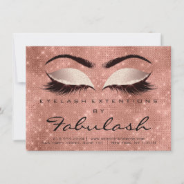 Convite Bela Lashes Extensão Após o Rosa de Instrução de C